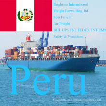 Logistikunternehmen Seefracht Versand Spediteur von China nach Peru